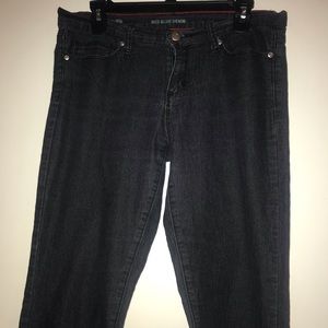 Dark colored skinny jeans